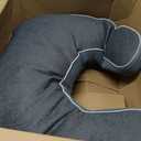 Reading Pillow for Gaming, Gaming Pillow for Lap, Side Sleeper Pillows for Adults, Arm Support Pillow for Adult Crocheting, Working or Sitting in Bed, Floor & Sofa (Grey)