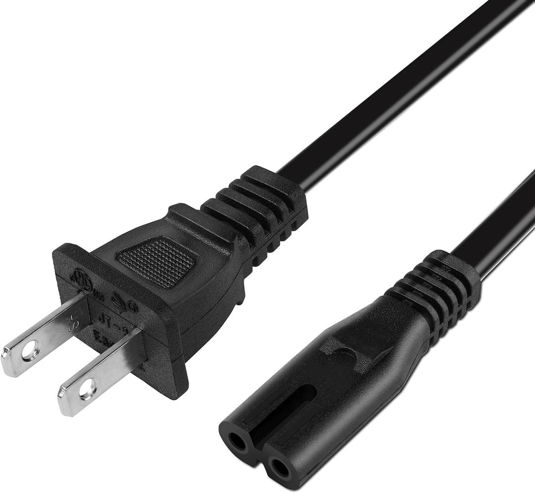 Printer Power Cord for HP OfficeJet Pro/Envy/DeskJet/Photosmart Series, 2 Prong Power Cable Replacement (6FT)