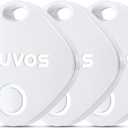 ATUVOS Air Tags-3 Pack, Bluetooth Luggage Tracker Works with Apple Find My APP (iOS Only, Not for Android), Keys Finder and Item Locator for Luggage, Backpack, Suitcases, Replaceable Battery (White)