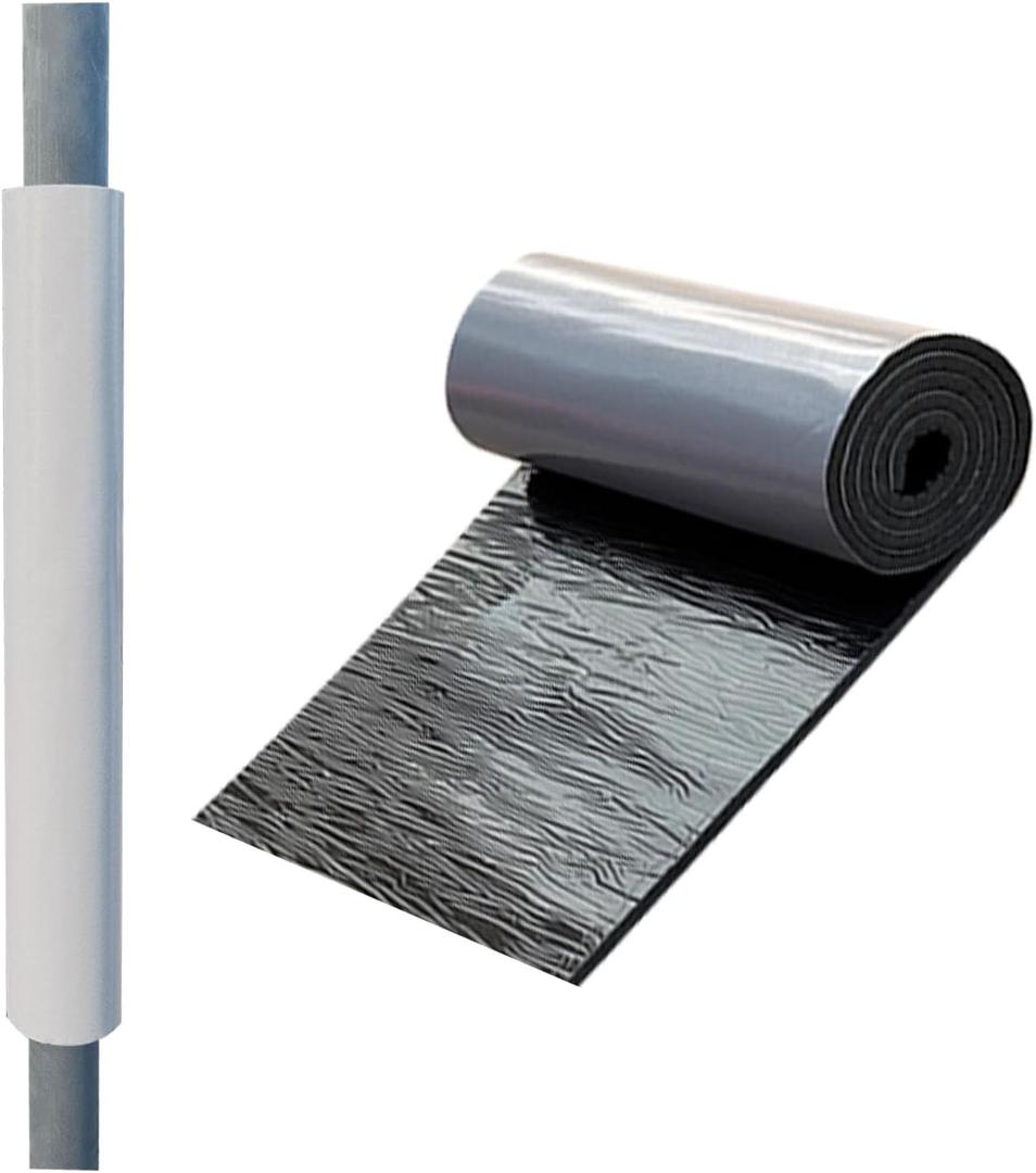 Garage Pole Padding Wrap  Self-Adhesive Basement Pole Padding Protector for Secure and Tight Fit, Ideal for Basketball Pole, Playground Pole, and Garage Pole (99x 16 Inches) Gray