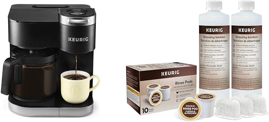Keurig K-Duo Single Serve K-Cup Pod & Carafe Coffee Maker & Brewer Maintenance Kit