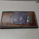 KAIU Vinyl Record Storage Holder - Solid Wood with Crystal Clear Acrylic Holder - Premium Design, Perfect 12" LPs or 7" Singles Display Unit - Stores and Supports up to 50 Albums (Vintage Brown)