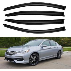 Window Rain Guards Visors for 2008-2017 Honda Accord, Out-Channel Window Vent Wind Deflectors Shades for 08-17 Accord