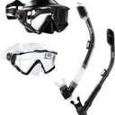 Aegend Snorkeling Gear for Adults Youth Kids, Snorkel Mask with Top Dry Valve - Panoramic View Anti-Leak and Anti-Fog with Mesh Bag for Snorkeling, Scuba Diving, Freediving & Swimming