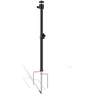 Heavy Duty Trail Camera Mount 360 Adjustable Aluminum Hunting Camera Tripod Stand with Ground Stake, Universal 1/4''-20 (6 mm) for Hunting Cameras, Wildlife Monitoring, Outdoor Security Cameras