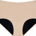 AIRCUTE Super Absorbent Incontinence Underwear for Women Leak Proof Heavy Bladder Leakage Night Briefs 150ML(Beige, X-Large)