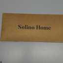 Solino Home Linen Navy Table Runner 72 Inches Long - Fringe, 100% Pure Linen Dining Table Runner 14 x 72 Inch for 4th of July, Summer