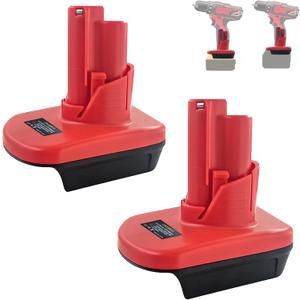 2PCS for M18 to for M12 Battery Adapter, for Milwaukee 18V to 12V Converter, Convert for Milwaukee 18V Battery to 12V Battery Tools