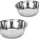 Baluue 2pcs Medical Bowl Bowls Thickened Iodine Cups with Seamless Construction Basin, Medical Stainless Steel Bowls for Sponges Dressings Fluid