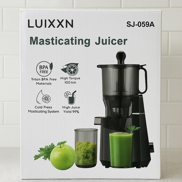 LUIXXN Cold Press Masticating Juicer SJ-059A BPA Free 100Nm Torque 50RPM 99%