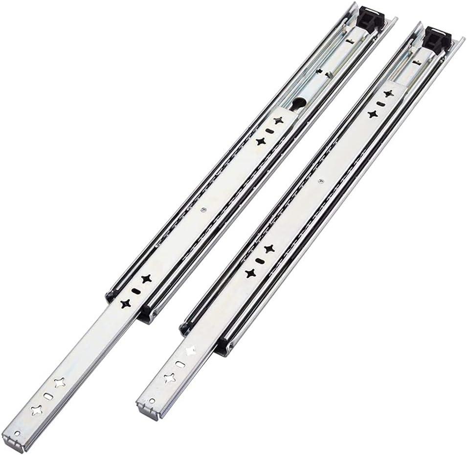Soft Close Drawer Slides Set of 2 Heavy Duty Cabinet Rails, Size 25, 5x2 inch 