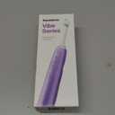 Aquasonic Vibe Series Ultra-Whitening Toothbrush  ADA Accepted Electric Toothbrush - 8 Brush Heads & Travel Case  40,000 VPM Motor & Wireless Charging - 4 Modes w Smart Timer  Satin Violet