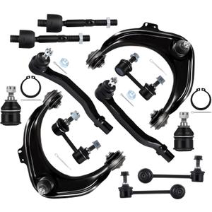 SCITOO 12pcs Suspension Kit 2 Upper Control Arm 2 Lower Ball Joint 2 Outer Tie Rod 2 Inner Tie Rod 2 Front Sway Bar 2 Rear Sway Bar fit 1998 1999 2000 2001 2002 for Honda for Accord