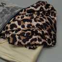 SOLY HUX Women's 2 Piece Outfits Long Sleeve Bow Print T Shirt Tops and Leopard Leggings Pants Set Fall Clothes, L