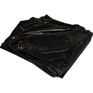9' x 9' Dry Top Black Drawstring 8-mil Poly Tarp Item #500998