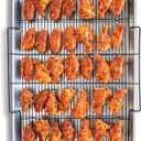 Nordic Ware Extra Large Oven Crisping Baking Tray, with Rack, Silver