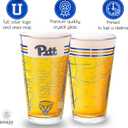 Greenline Goods – University of Pittsburgh Panthers College Pint Beer Glasses (Set of 2), 16 oz – Full-Color Logo + Campus Map