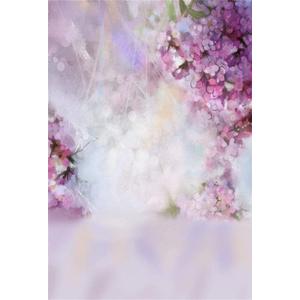 Laeacco 6x8ft Beautiful Watercolor Newborn Baby Photography Backdrop Dreamy Light Floral Wall Background Baby Shower Birthday Blurry Backdrop Children Girls Artistic Portrait Studio Shoot