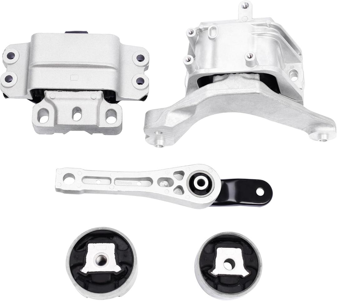 Engine Motor and Transmission Mount Kit Compatible with 2005-2018 Jetta 2.5L L5 Rabbit 2006-2009 L5 2.5L 5PCS 10012 9283 9245 9260 9263 A4928 A6969 A6966 A4927 A6962