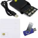 LTE Cards Program kit, SIM Card Tools & Accessories Include 1 SIM Card Reader + 5pcs programmable USIM Cards + 1 Mini Micro Nano sim Card Adapter kit + GRSIM Software Programer Tool