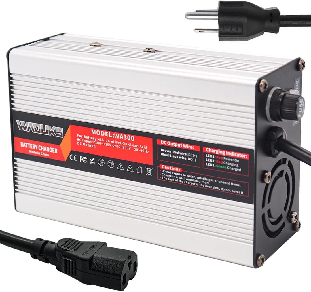 67.2V 3A Li-ion Battery Charger Output C13 Plug Used for 16S 60V Li-ion Battery Pack Smart Charger