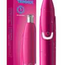 ZORAMI Rechargeable Ear and Nose Hair Trimmer - 2025 Professional Painless Eyebrow & Facial Hair Trimmer for Men Women, Powerful Motor and Dual-Edge Blades for Smoother Cutting Magenta