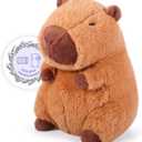 Heatable & Coolable Capybara Plush, Microwavable Stuffed Animal Heating Pad for Soothing & Relaxation, Lavender Scent Plush Toys for Stress Relief, Capybara Plushies Gift for Kids & Adults