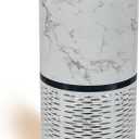 Veva White Circular Air Purifier, Compact And Modern With UV-C Light, HEPA Filter, 3 Speed Settings, Soft Light, 220 Sqft Coverage