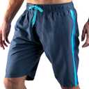 Kanu Surf Bellaire Men's Swim Trunks Quick-Dry Swim Shorts Men, 9" Inseam (Regular & Extended Sizes) (Large, Tivoli Navy)