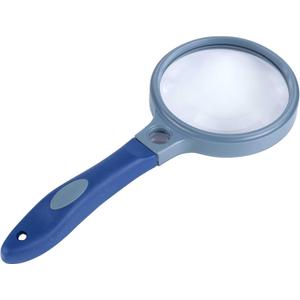 Jacents Extra Large 2X Magnification Round Magnifier with Comfort Grip Handle - 1 Pack
