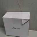 ProCase Travel Watch Case, 3 Slots PU Leather Mens Jewelry Box, Portable Watches Cufflinks Accessories Storage Case, Zippered Carrying Organizer Bag for Man -Black