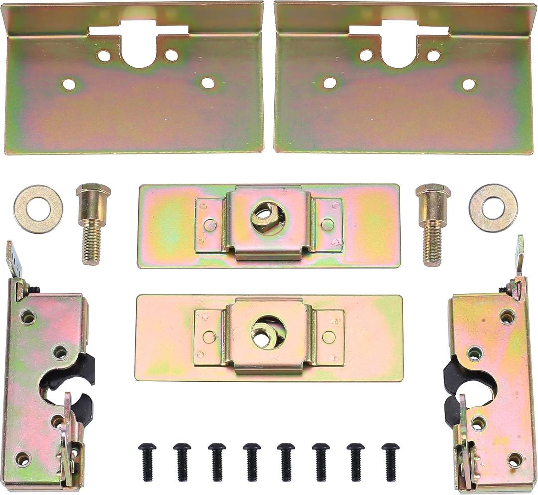 Bear Claw Door Latch Kit, Large Locking Bear Jaw Latch Set, Universal Standard Bear Claw Car Door Latch