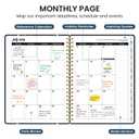 Planner 2026-2027, Jul 2026-Jun 2027 Academic Monthly & Weekly Planner