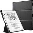 CoBak Case for 11" Kindle Scribe 3rd Generation 2025, Kindle Scribe Colorsoft with Two Viewing Angles - All New PU Leather Cover with Auto Sleep Wake, Pen Holder. Black