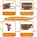 2 x Wall Mounted Basketball Hoops, Made of Solid Wood and Metal, can be Easily Installed, Suitable for Basketball, Soccer, Soccer Display Unit Storage