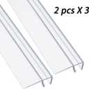 78" Sliding Shower Door Side Seal Strip for 1/4" Framelss Sliding Glass Door or Swing Door, Shower Door Side Seal with 3/5" Flip (2X39)