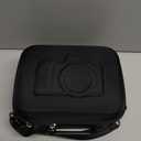 RAIACE Hard Carrying Case Compatible with Canon EOS Rebel T7 / R100 / R50, for Sony, for Nikon Camera, Protective Case with Mesh Pocket for Charger, Cables, Cards and Accessories. (case only)- Black