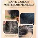 2 x Hair Color Stick, Upgraded Waterproof and Sweat-Proof Hair Dye Stick, Portable Hair Color Touch-Up stick with Comb, Quick and Easy Coverage (Black*1)