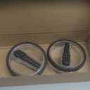 2 Pcs Spill Proof Tumbler Flip Straw Lid for Stanley Cup, 30oz Leak Proof Lid for Stanley H2.0 Quencher ProTour, with Removable Nozzle (White+Black)