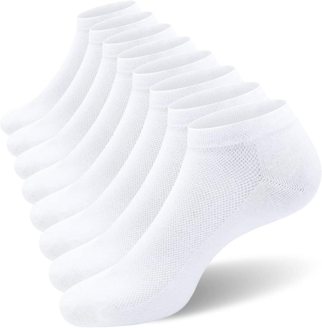 SIXDAYSOX 8/6 Pack Mens Ankle Socks Low Cut Comfort Casual Socks Size 10-13/13-15