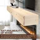 Fireplace Mantel Shelf, 72" Wooden Floating Shelf for Over Fireplace, Wall-Mounted Mantel Shelves, Decorative Mantels, Rustic Floating Mantels Shelves, Natural Wood