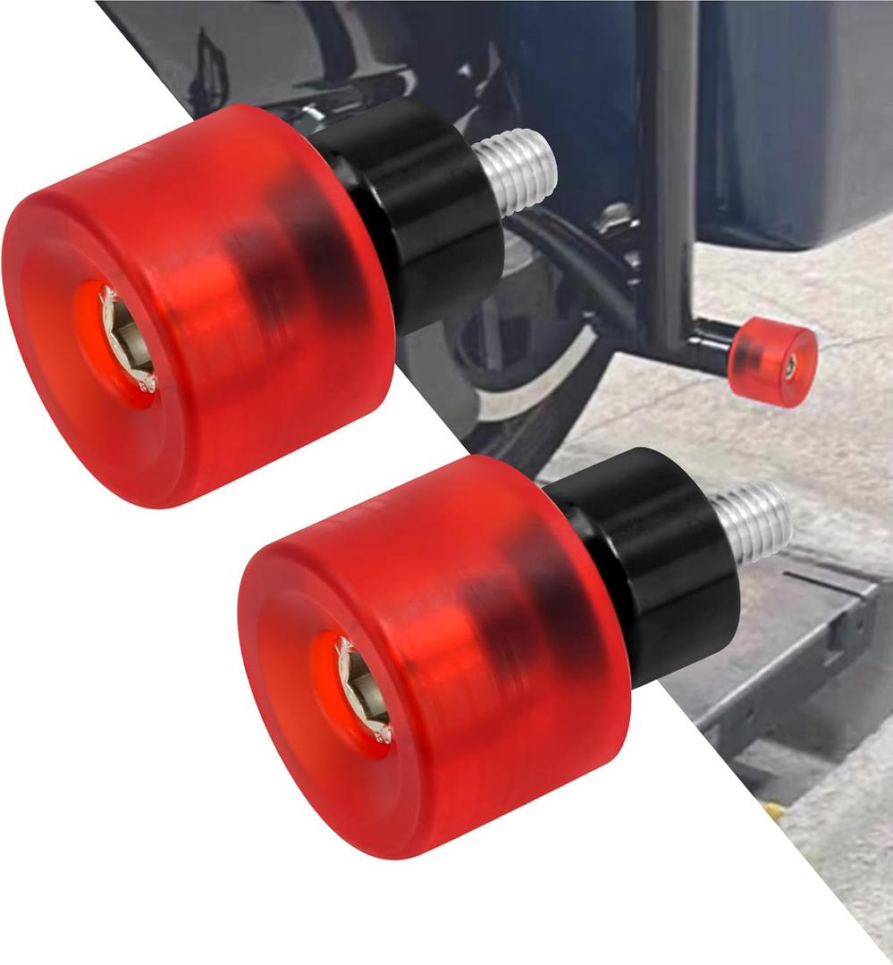 Motorcycle Decorative Wheel M12 Screw Rotatable Crash Bar End Sliders Engine Guard Collision Protector Fit for Harley Saddlebag Guard Engine Guard Bar 2Pcs
