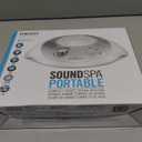 Homedics SoundSleep White Noise Machine, Silver, Small Travel Size with 6 Relaxing Nature Sounds, Portable Therapy for Home, Office, Nursery, Auto-Off Timer