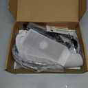 Bathroom Faucet Matte Black Modern Waterfall Bathroom Sink Faucet with Single Handle Suitable for 1 or 3 Holes,Supply Deck Plate and Hose