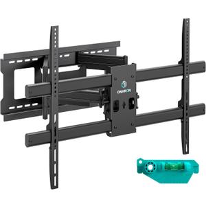 ONKRON Full Motion TV Wall Mount for 42-120 Inch TVs up to 220 lbs, Heavy Duty TV Mount with Swivel and Tilt, Extension Arm, max VESA 1000x600, Large Articulating Television Mount Bracket Black