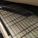 IZEUK 1400 LBS Garage Black Shelving Wide Storage Shelves 4 Tier Adjustable Heavy Duty Metal Wire Rack Standing Shelf Unit for Kitchen Office College Dorm Garage Warehouse 15.8" x 45.8"x 59.4"