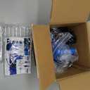 PANRANO 1 HP Submersible Water Pump 3500 GPH Portable Small Sump Pump For Pool Cover, Basements, Puddles, Gardens Ponds With 16.4 Ft Power Cord and Hose Adapters, Blue