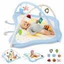 Pamo Babe Baby Play Gym & Activity Mat with 8 Montessori Toys