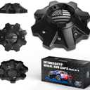 Wheel Center Hub Caps for Fuel Offroad Replacement Center Hubcaps for # 1002-53B M-447 Rims, Set of 4 American Flag Style, Premium ABS Material, Recommended for Off-Road Tuning Enthusiasts