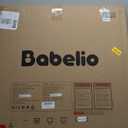 BABELIO 29-55 Inch Extra Wide Baby/Dog Gate, Metal Auto Close, Pressure Mounted Pet Door for Doorways, NO Need Tools and Drilling, with Wall Cups, White (28"Tall 29"-55" Wide)